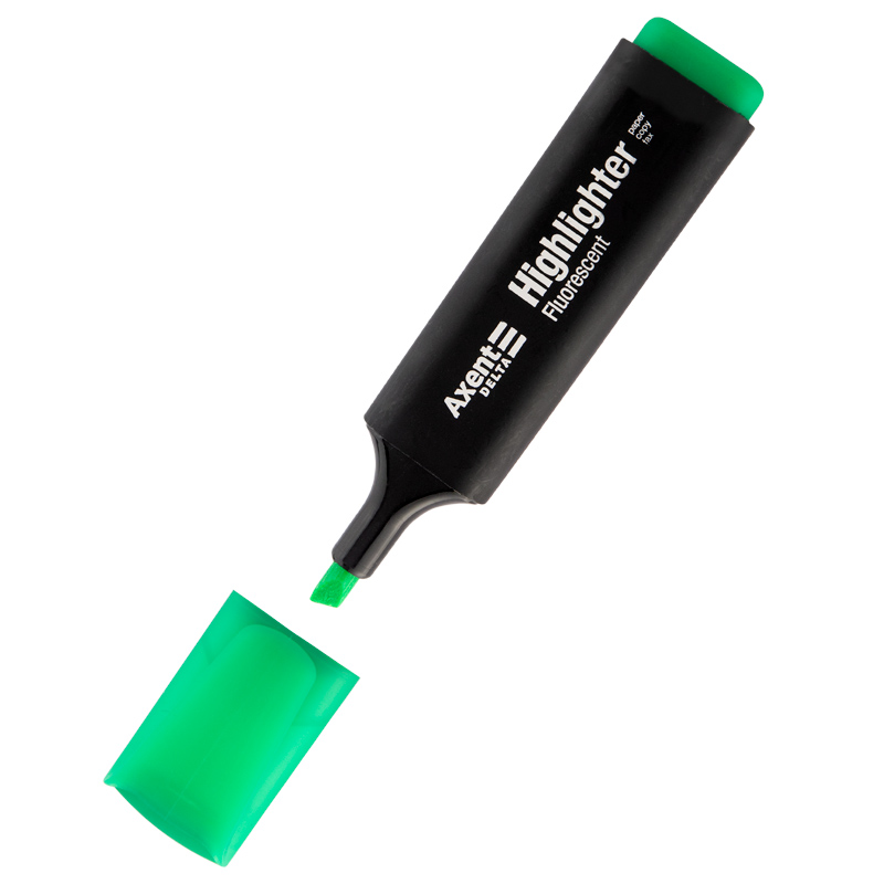 Маркер Axent Delta Highlighter D2501-04, 1-5 мм, клиноподібний зелений